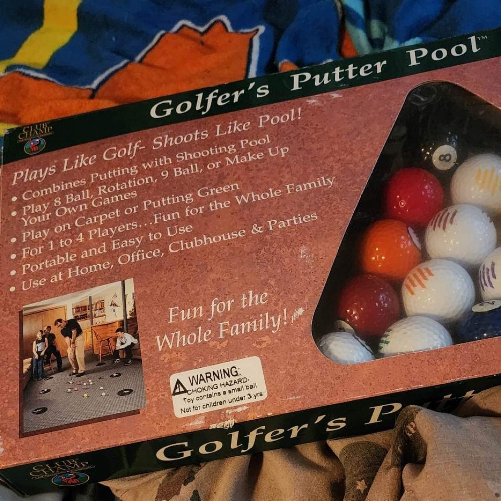 Golfers putter pole